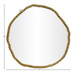 Molten Iron Mirror in Gold