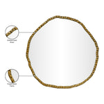 Molten Iron Mirror in Gold
