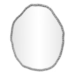 Molten Iron Mirror in Silver