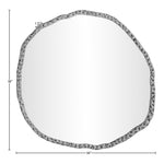 Molten Iron Mirror in Silver