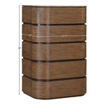 Annalise Solid Wood Chest in Brown
