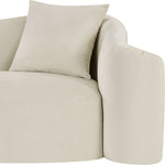 Destin Velvet Upholstered Chair in Cream