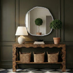 Molten Iron Mirror in Silver