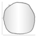 Molten Iron Mirror in Silver