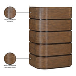 Annalise Solid Wood Chest in Brown