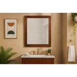 Monad Birch Veneer Frame Mirror in Walnut