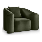Destin Velvet Upholstered Chair in Green