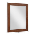 Monad Birch Veneer Frame Mirror in Walnut