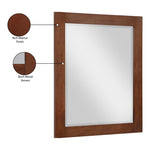 Monad Birch Veneer Frame Mirror in Walnut
