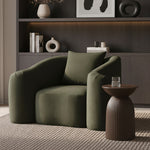 Destin Velvet Upholstered Chair in Green