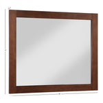 Monad Birch Veneer Frame Mirror in Walnut