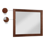 Monad Birch Veneer Frame Mirror in Walnut