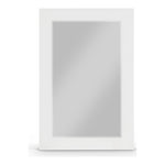 Monad Birch Veneer Frame Mirror in White