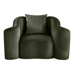 Destin Velvet Upholstered Chair in Green