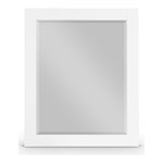 Monad Birch Veneer Frame Mirror in White