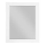 Monad Birch Veneer Frame Mirror in White