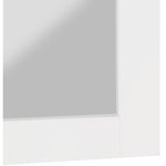 Monad Birch Veneer Frame Mirror in White