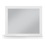 Monad Birch Veneer Frame Mirror in White