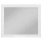 Monad Birch Veneer Frame Mirror in White
