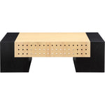 Mondrian Ash Veneer Coffee Table in Black