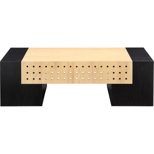 Mondrian Ash Veneer Coffee Table in Black
