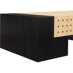Mondrian Ash Veneer Coffee Table in Black