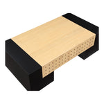 Mondrian Ash Veneer Coffee Table in Black