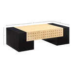 Mondrian Ash Veneer Coffee Table in Black