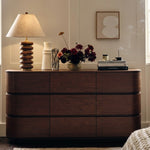 Annalise Solid Wood Dresser in Brown