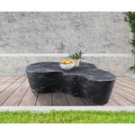 Monza Marble Finish Concrete Indoor / Outdoor Coffee Table in Black