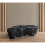 Monza Marble Finish Concrete Indoor / Outdoor Coffee Table in Black