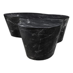 Monza Marble Finish Concrete Indoor / Outdoor Coffee Table in Black