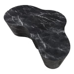 Monza Marble Finish Concrete Indoor / Outdoor Coffee Table in Black