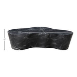 Monza Marble Finish Concrete Indoor / Outdoor Coffee Table in Black