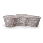 Monza Marble Finish Concrete Indoor / Outdoor Coffee Table in Brown