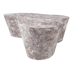 Monza Marble Finish Concrete Indoor / Outdoor Coffee Table in Brown