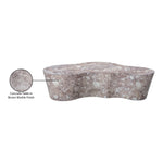 Monza Marble Finish Concrete Indoor / Outdoor Coffee Table in Brown