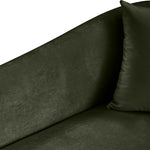 Destin Velvet Upholstered Chair in Green