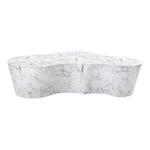 Monza Marble Finish Concrete Indoor / Outdoor Coffee Table in White