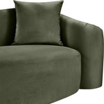 Destin Velvet Upholstered Chair in Green