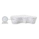 Monza Marble Finish Concrete Indoor / Outdoor Coffee Table in White