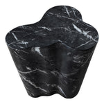 Monza Marble Finish Concrete Indoor / Outdoor End / Side Table in Black