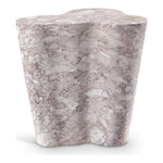 Monza Marble Finish Concrete Indoor / Outdoor End / Side Table in Brown
