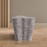 Monza Marble Finish Concrete Indoor / Outdoor End / Side Table in Brown