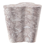 Monza Marble Finish Concrete Indoor / Outdoor End / Side Table in Brown