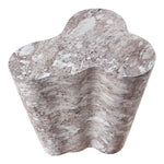 Monza Marble Finish Concrete Indoor / Outdoor End / Side Table in Brown