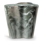 Monza Marble Finish Concrete Indoor / Outdoor End / Side Table in Green