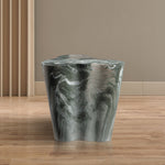 Monza Marble Finish Concrete Indoor / Outdoor End / Side Table in Green