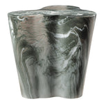Monza Marble Finish Concrete Indoor / Outdoor End / Side Table in Green