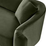 Destin Velvet Upholstered Chair in Green